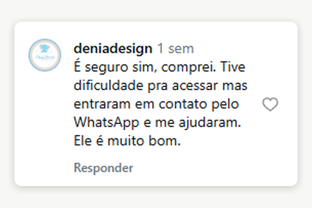 Feedback de cliente do Ateliê App