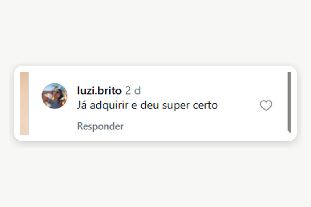 Feedback de cliente do Ateliê App